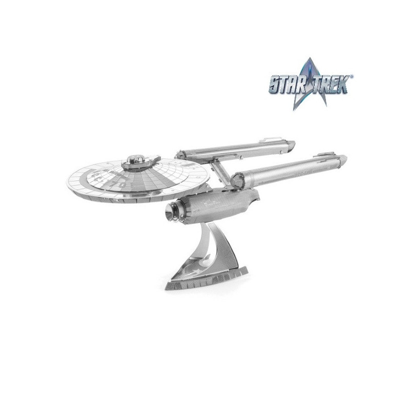 Miniature à monter en métal Star Trek® U.S.S ENTERPRiSE NCC-1701 (1966) (L11cm)
