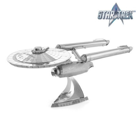 Miniature à monter en métal Star Trek® U.S.S ENTERPRiSE NCC-1701 (1966) (L11cm)