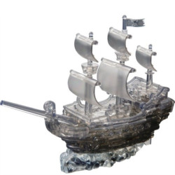 Crystal Puzzle 3D bâTEAU PiRATE noir (101 pièces)