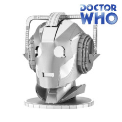 Miniature à monter en métal Dr. Who® TêTE de CYbERMAN (h7.1cm)
