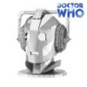 Miniature à monter en métal Dr. Who® TêTE de CYbERMAN (h7.1cm)