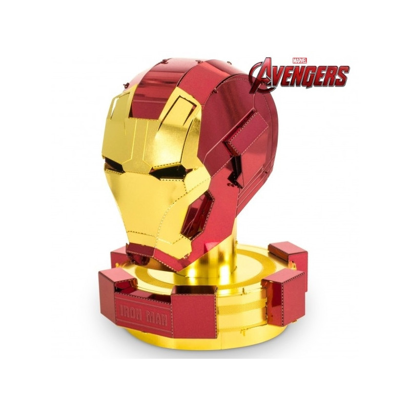 Miniature à monter en métal Avengers® CASQUE d'iRON MAN (h6.2cm)
