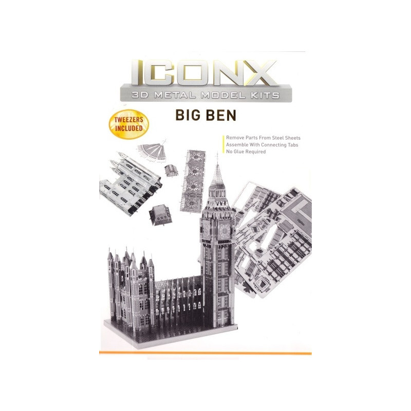 Miniature à monter en métal BiG BEN (h12.7cm)