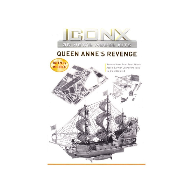 Miniature à monter en métal QUEEN ANNE'S REVENGE (h15cm)