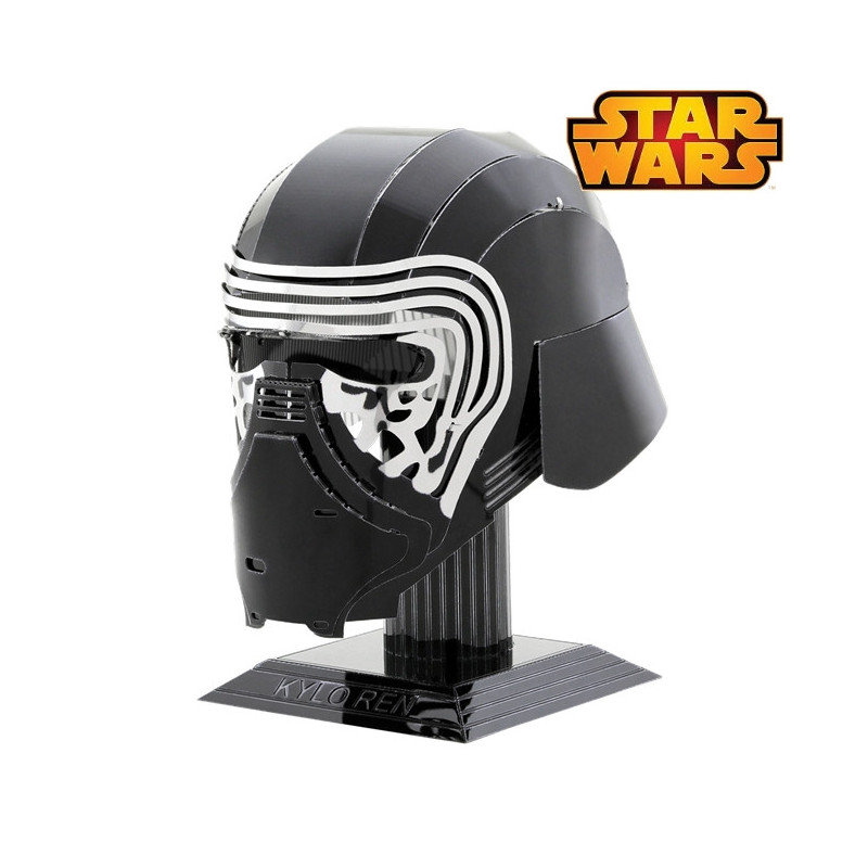 Miniature à monter en métal Star Wars Casque de KYLO REN (h6.8cm)