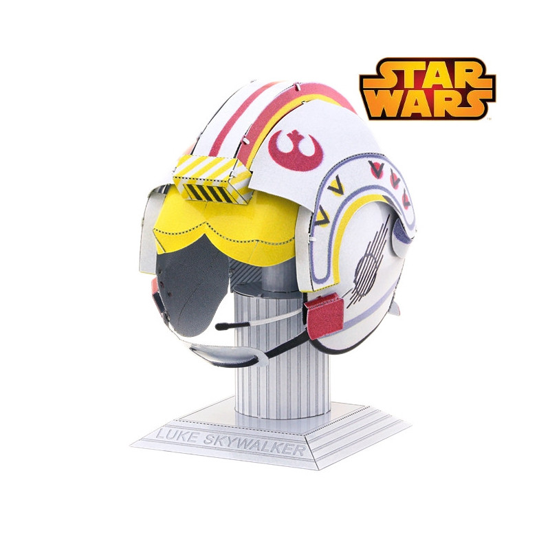 Miniature à monter en métal Star Wars Casque de LUKE SKYWALKER (h7cm)