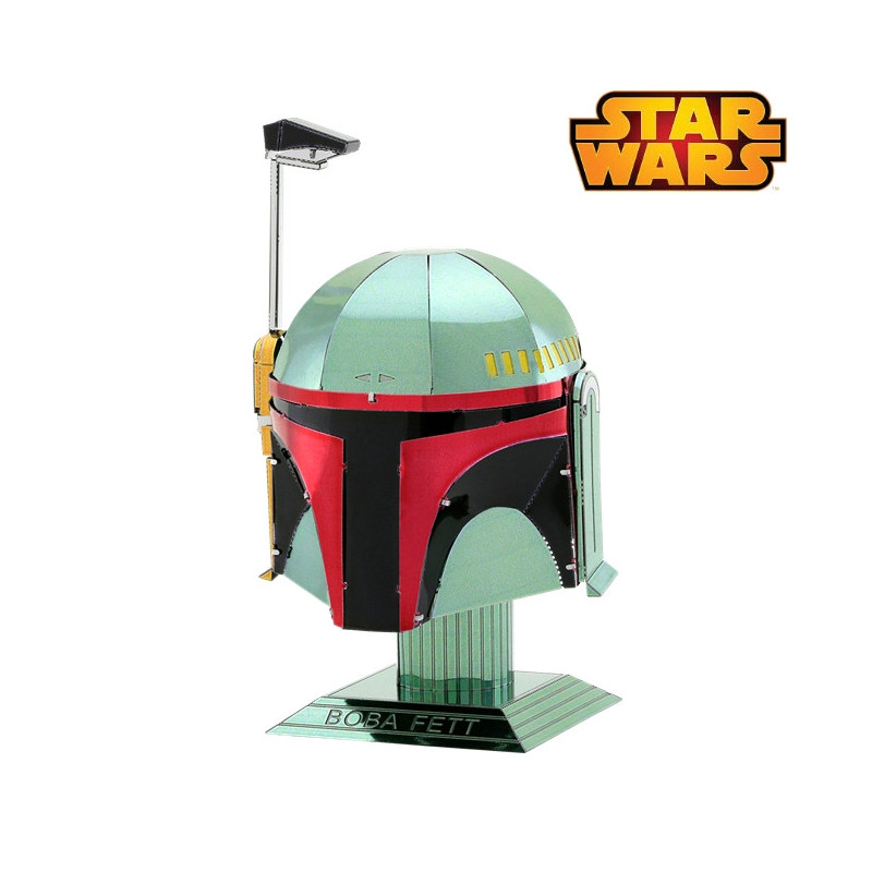 Miniature à monter en métal Star Wars® Casque de BOBA FETT (h8.8cm)