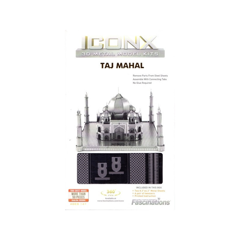 Miniature à monter en métal TAJ MAhAL (h6.4cm)