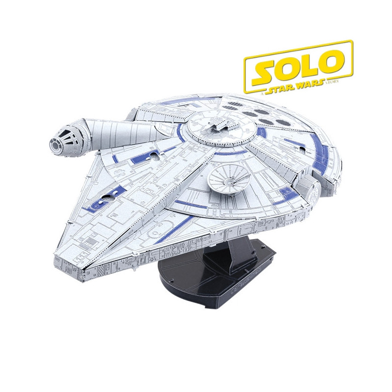 Miniature à monter en métal Star Wars® FAUCON MiLLéNiUM de LANDO (L11cm)