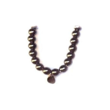 Bracelet perles ETERNiTE en HéMATiTE 6mm