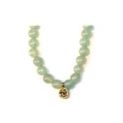 Bracelet perles ETERNiTE en JAdE SERPENTiNE 6mm