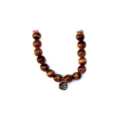 Bracelet perles ETERNiTE en OEiL de TiGRE 6mm