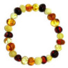Bracelet pour bébé en AMBRE multicolore 6mm