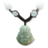 Pendentif Bouddha de la prospérité HOTEi ?? en jade aventurine