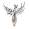 Pendentif PhOENIX du Soleil en argent 925